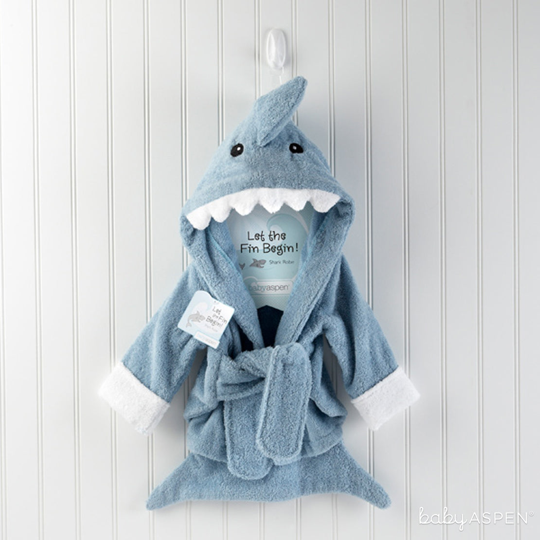 Blue Shark Robe | Celebrate Summer With Beach Friendly Baby Gifts | Baby Aspen