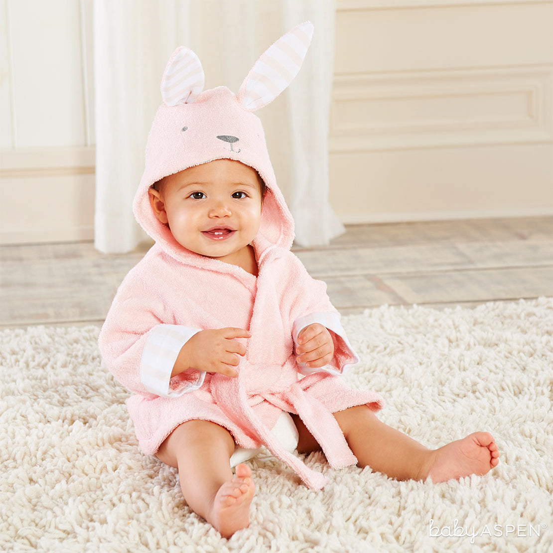 Bunny Hooded Bath Robe | 11 Warm Snuggly Bath Robes + Giveaway | Baby Aspen