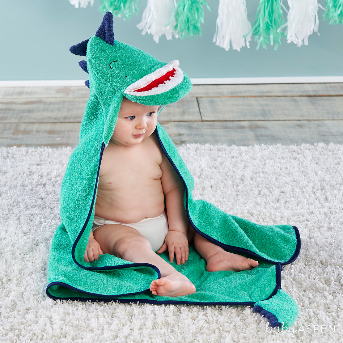 Dinosaur Hooded Robe | Dino-mite Gifts For Baby | Baby Aspen