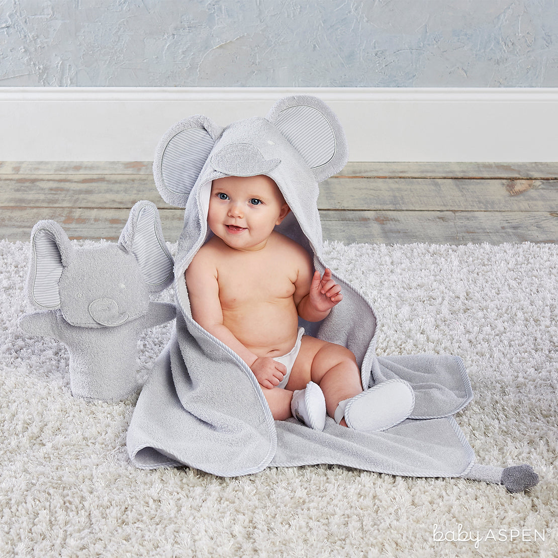 Elephant 3 Piece Bath Set | Holiday Gift Guide: Top 10 Baby Picks for 2018 | Baby Aspen