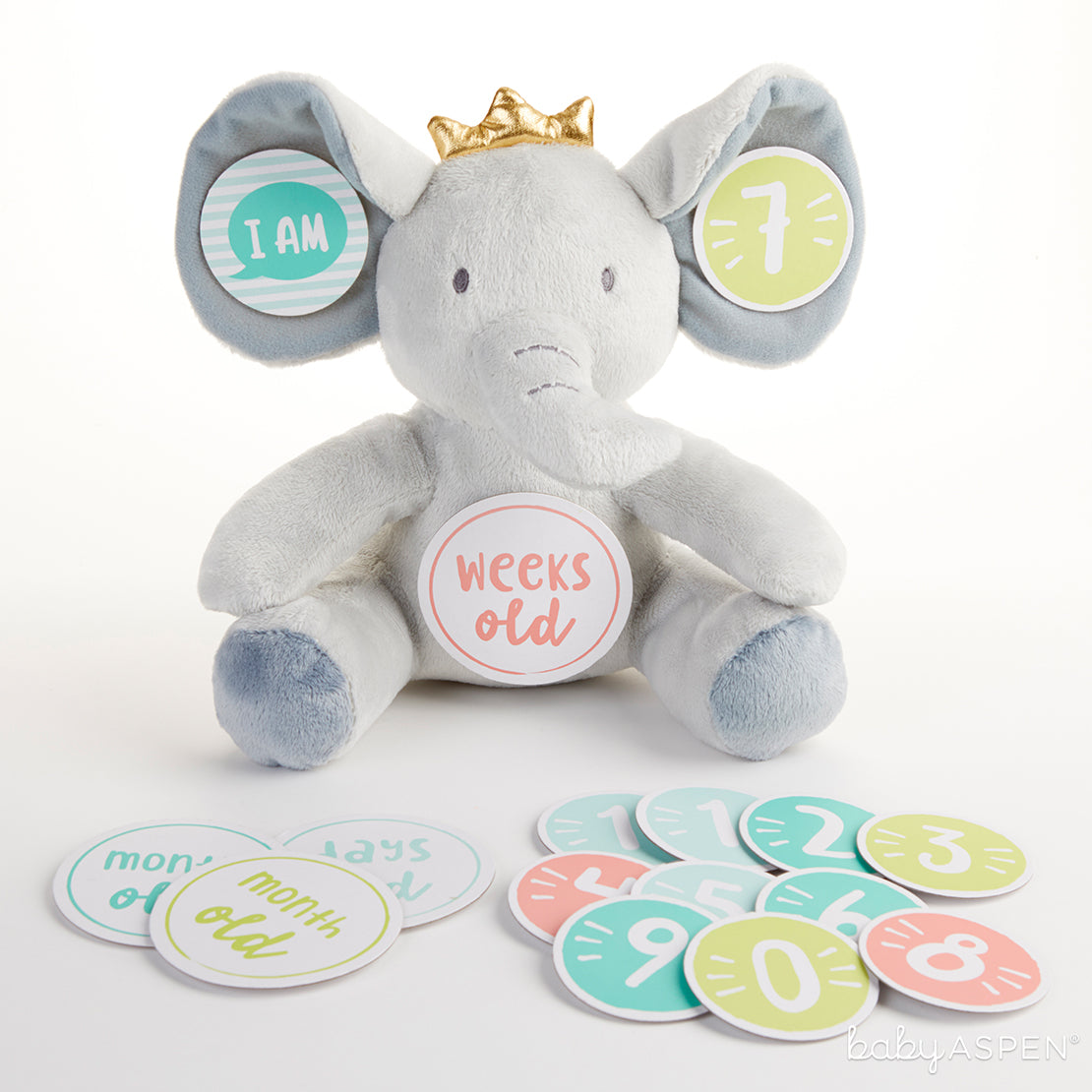 My First Elephant Plush Plus Baby Milestone Markers