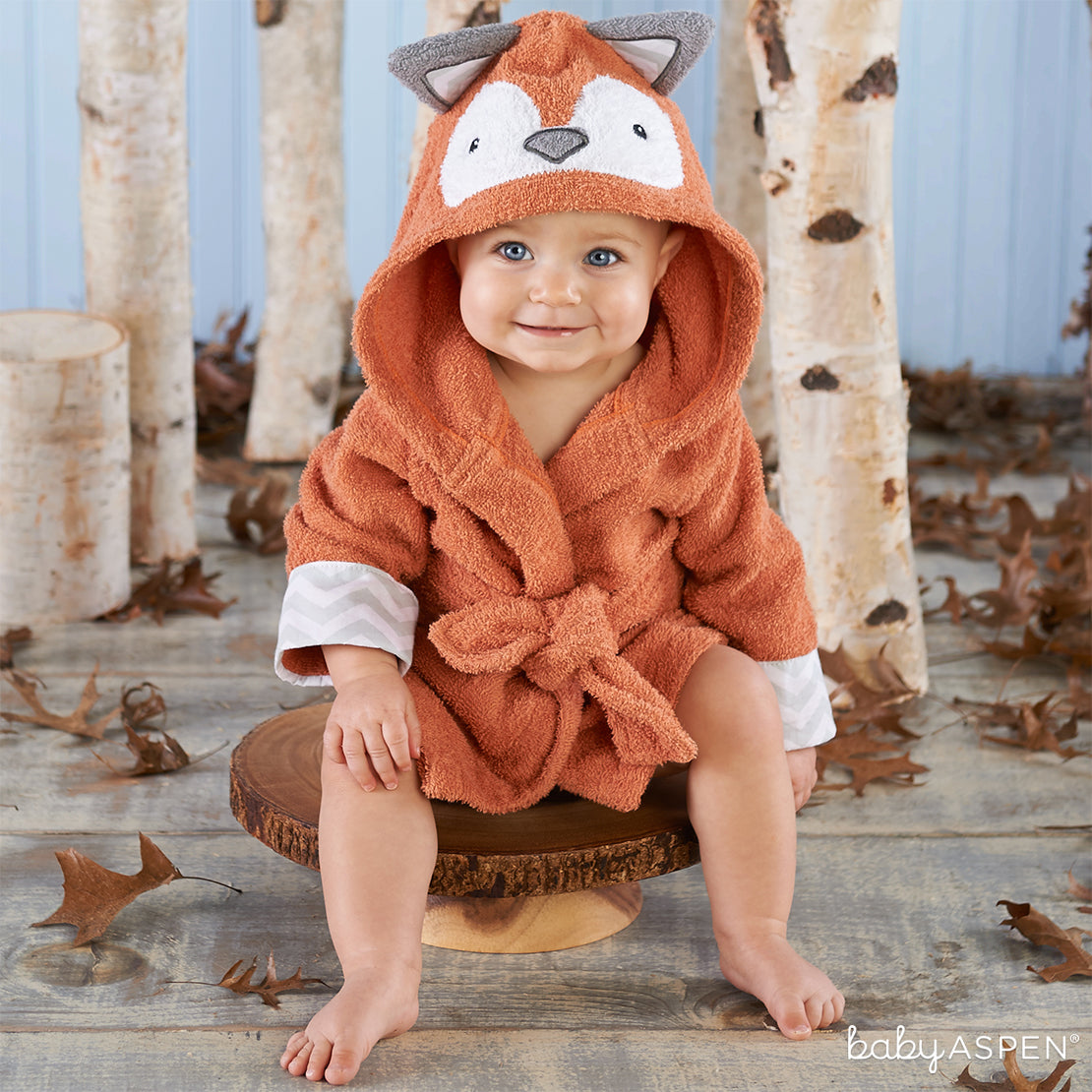 Fox Hooded Bath Robe | 11 Warm Snuggly Bath Robes + Giveaway | Baby Aspen