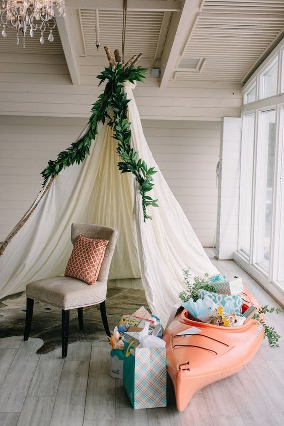 Glamping Baby Shower | Style Me Pretty