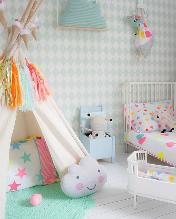 Neon Kids' Room with Teepee | Kids Design Life 