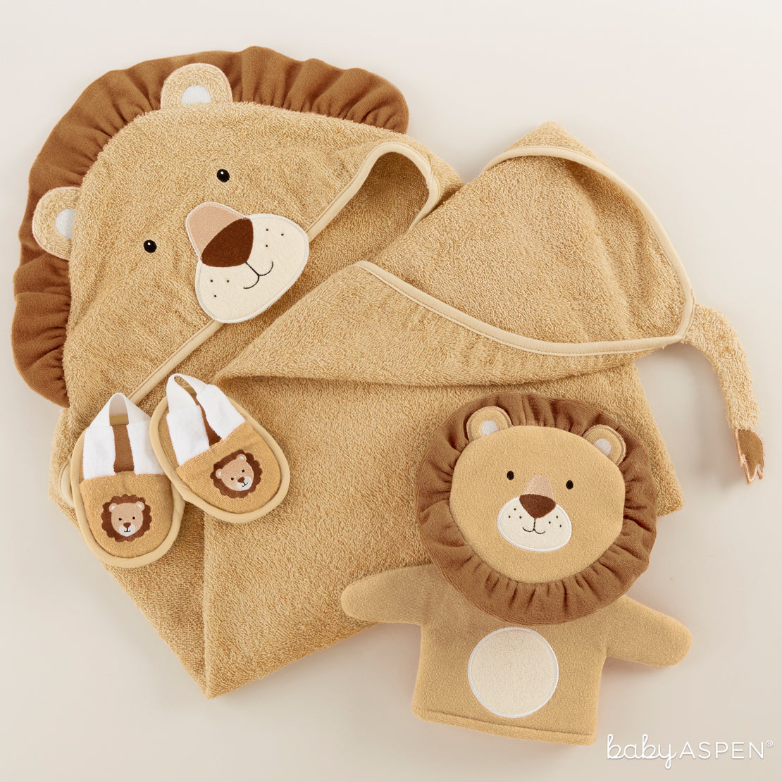 Lion Bath Set | Unique Gift Sets Perfect For Any Baby Shower | Baby Aspen