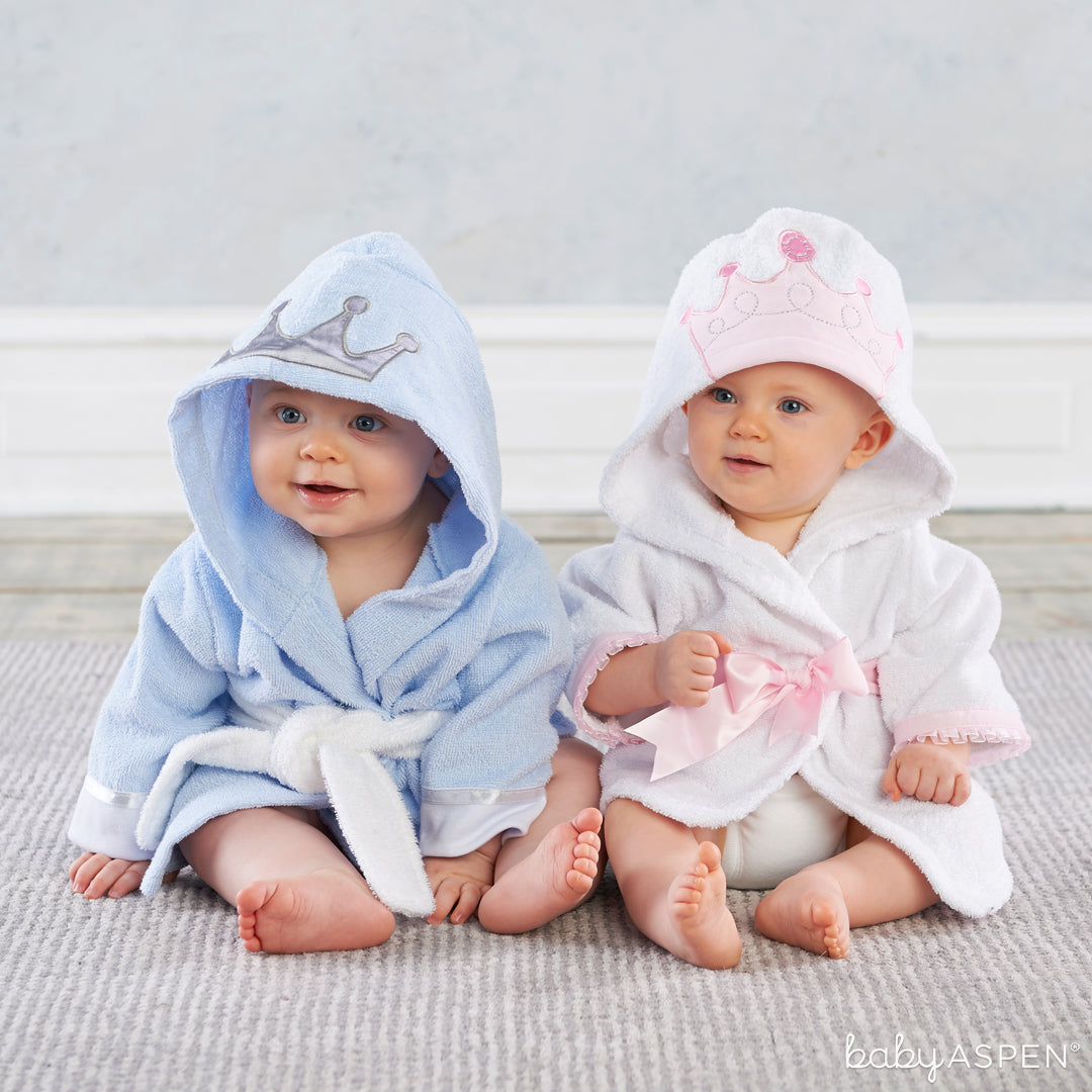 Little Princes and Princes Hooded Spa Robes | Baby Aspen