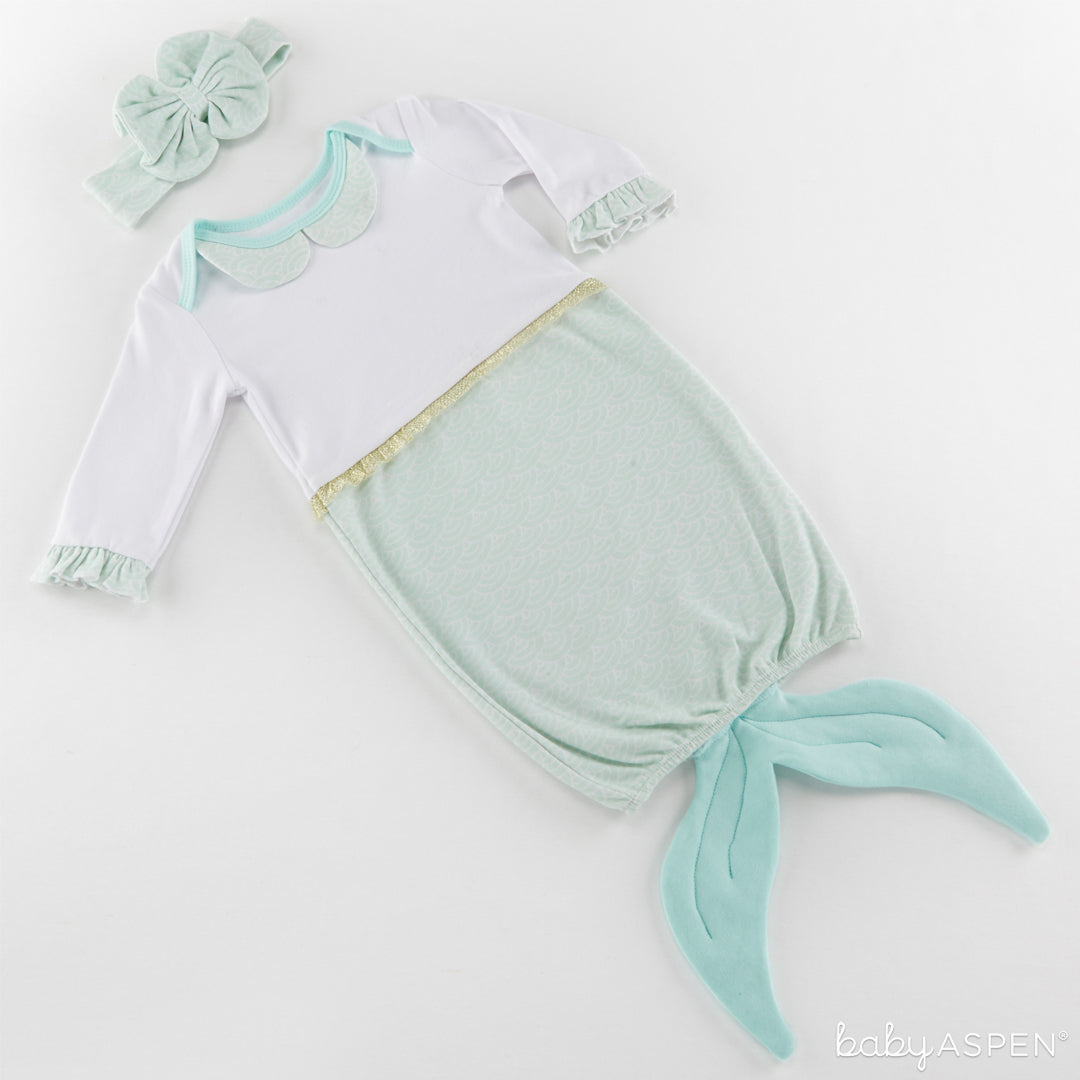 Mermaid 2-Piece Layette Set | 5 Simply Enchanted Gifts for Baby Girl | Baby Aspen