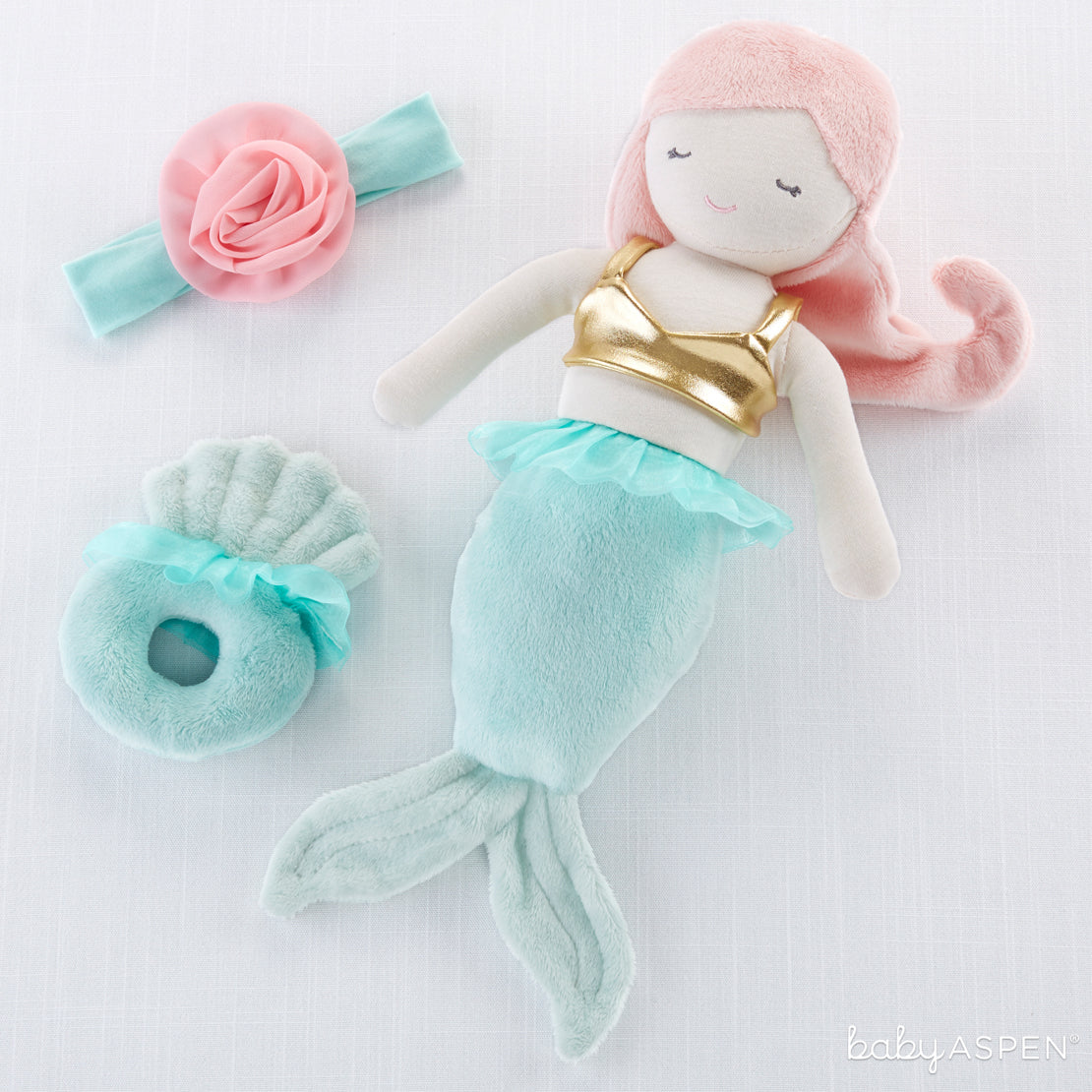 Mia The Mermaid Plush Plus | Unique Gift Sets Perfect For Any Baby Shower | Baby Aspen