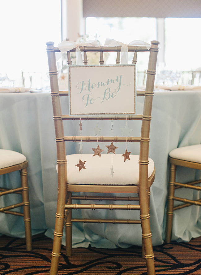 Mommy To Be Chair Sign | Twinkle Twinkle Little Star Baby Shower | Inspired By This