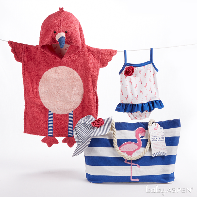 Flamingo Nautical Tote Set | Baby Aspen