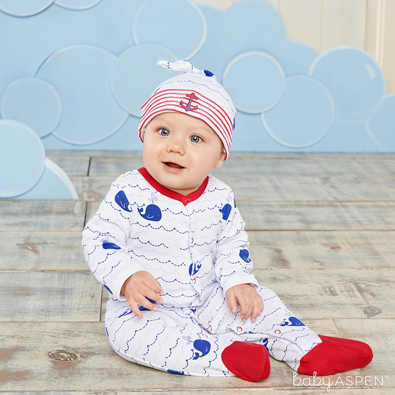 Nautical Whale PJs | Baby Aspen