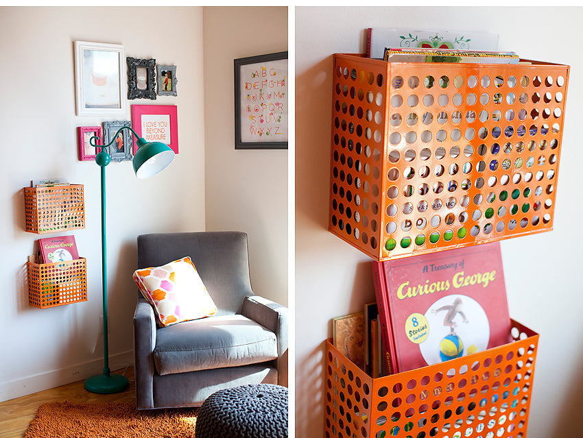 Neon Orange Nursery | Kristin Eldridge Photography