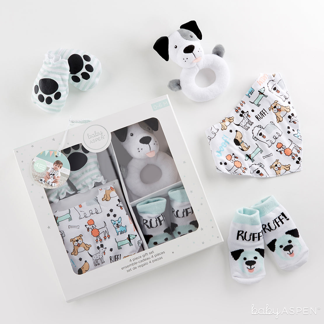 Puppy Love 4-Piece Gift Set | 7 Excellent Easter Gifts for Your Little Chick | Baby Aspen