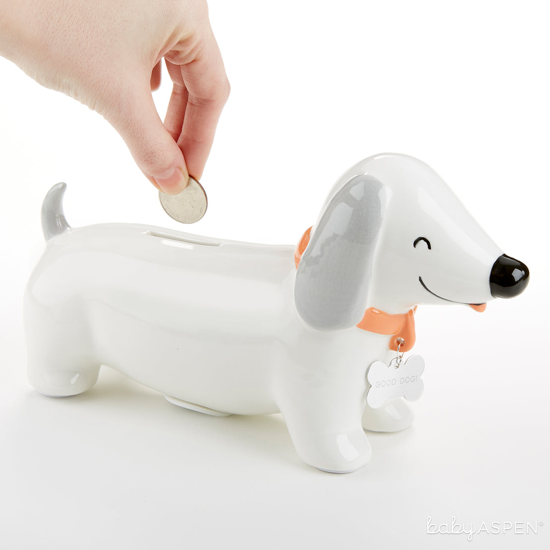 Puppy Porcelain Bank | 6 Gifts for a Puppy Themed Baby Shower | Baby Aspen