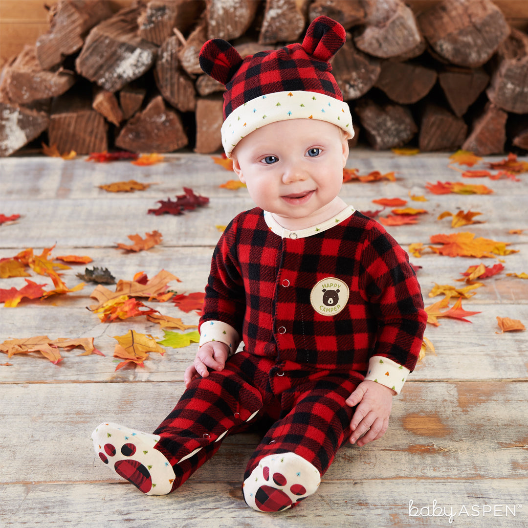Red Plaid Fleece Pajama Gift Set | Baby Aspen