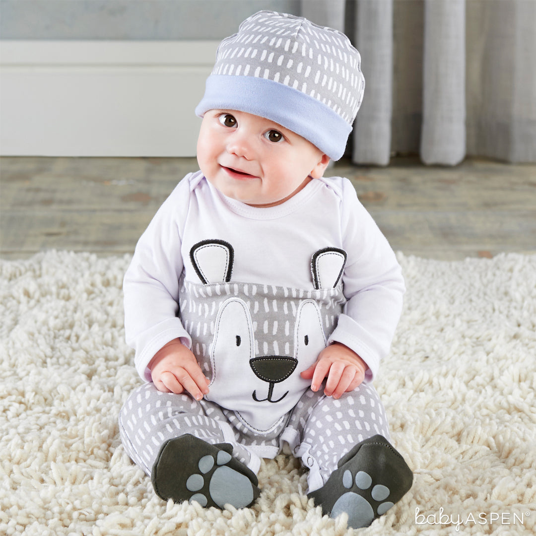 Trendy Baby Bear 2-Piece Pajama Gift Set with Baby | 5 Trendy Gifts for Your Stylish Baby | Baby Aspen
