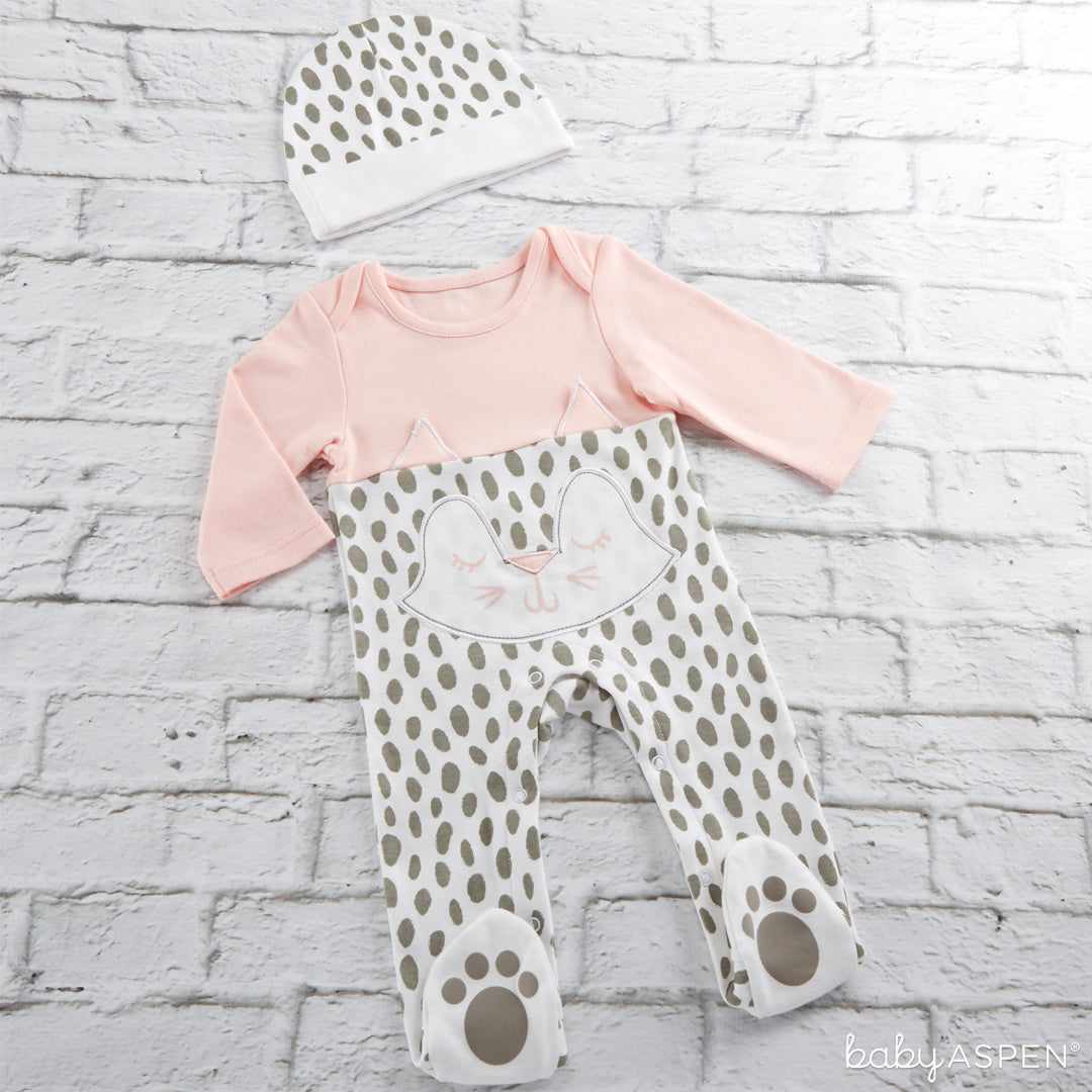 Trendy Baby Kitty 2-Piece Pajama Gift Set | 5 Trendy Gifts for Your Stylish Baby | Baby Aspen