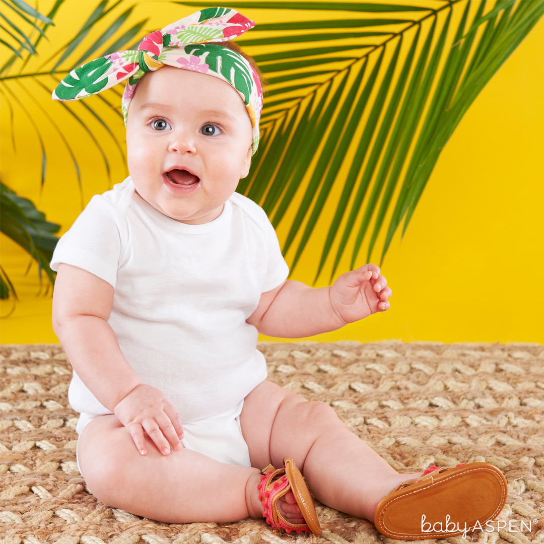 Tropical Headband and Flip Flop Gift Set with Baby | 4 Totally Tropical Gifts for Baby | Baby Aspen
