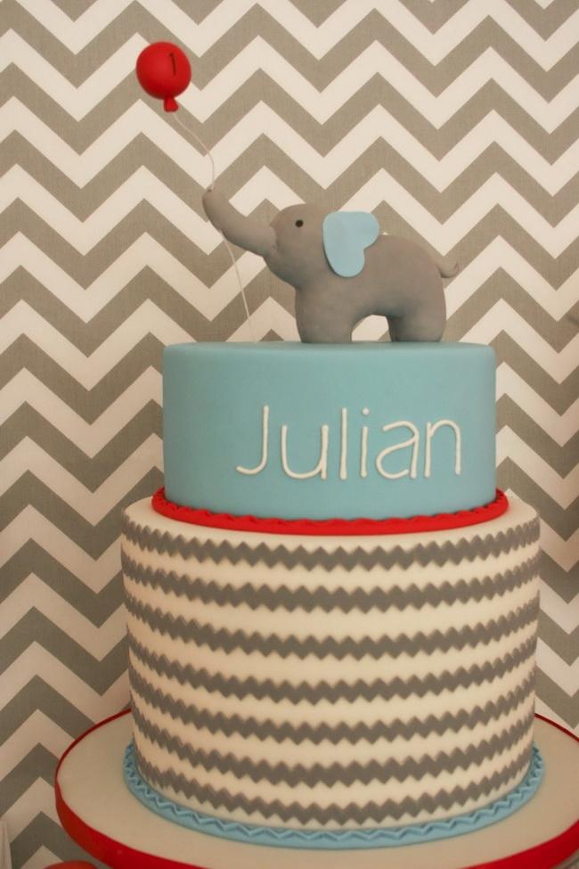 Elephant Cake | Hosting a Little Peanut Baby Shower | Baby Aspen