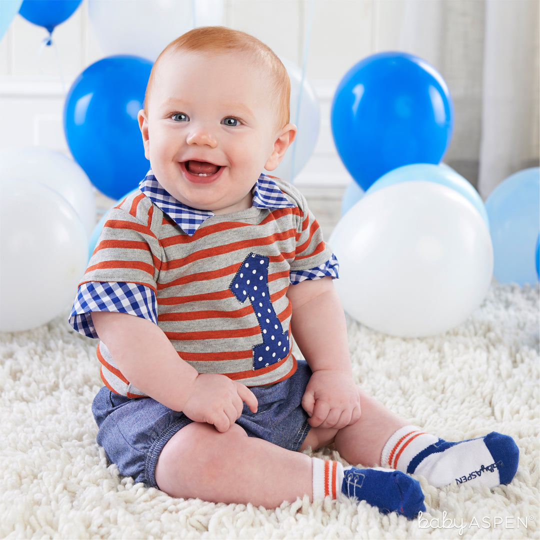 My First Birthday 3 Piece Dapper Dude Outfit | Baby Gifts for Each New Milestone | Baby Aspen