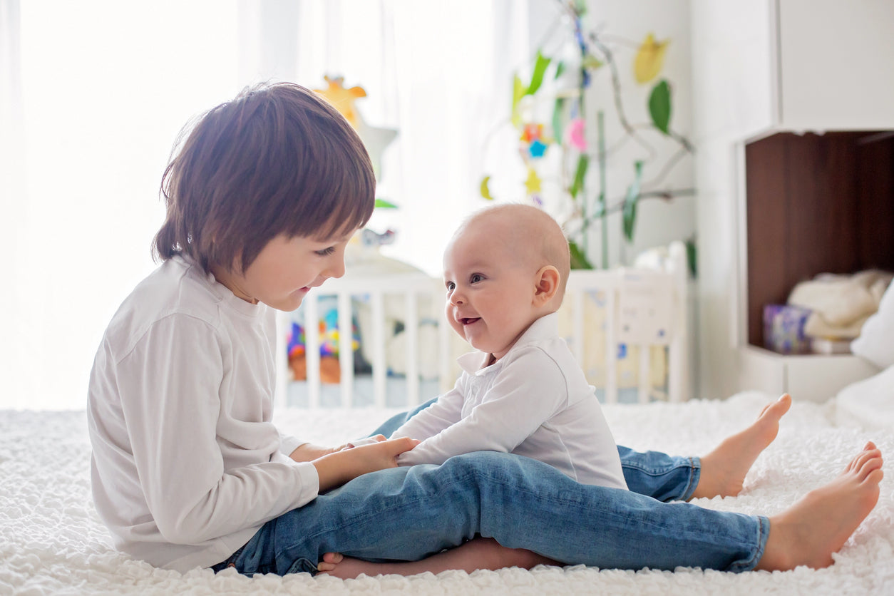 Siblings Playing In Nursery | Cute Baby & Sibling Photos | Baby Aspen