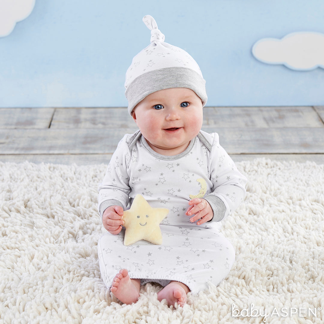 Star and Moon Nightgown for a Baby | Baby Aspen