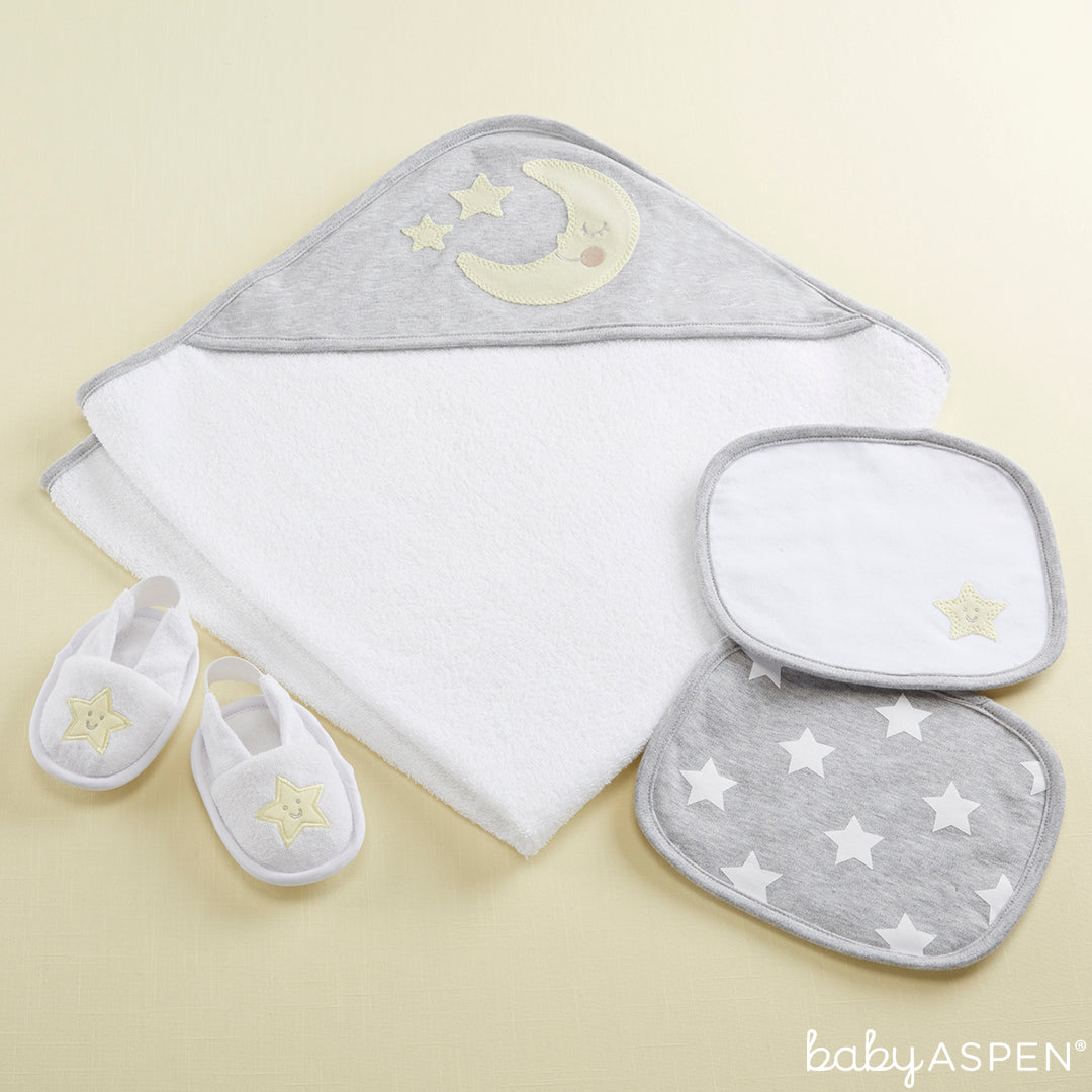 Lullaby 4-Piece Bathtime Gift Set | Baby Aspen