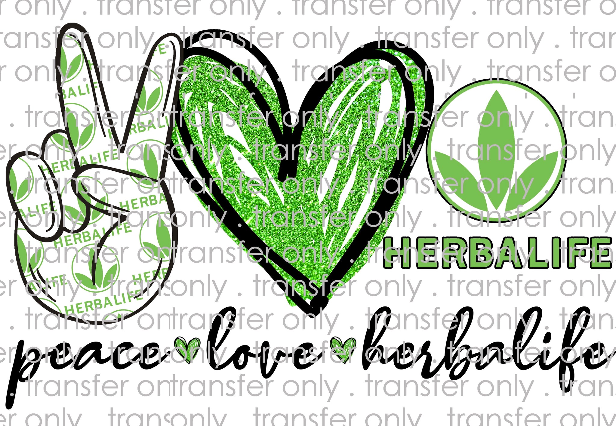 Peace Love Herbalife Pickles And Popcorn Sublimation Transfers