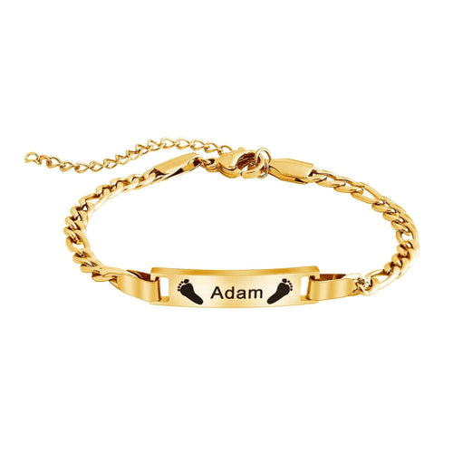 Kids Custom Name Bracelet – Baby Gold