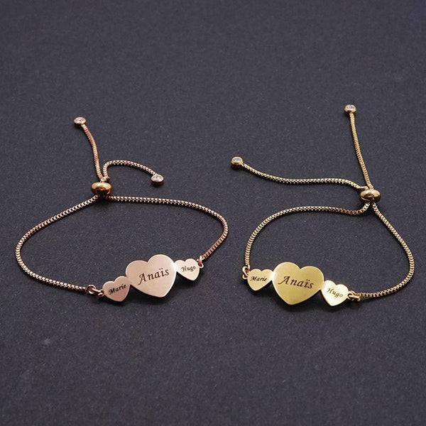 Personalized Baby Bar Bracelet Custom Name for Children Infant Boy Girls  Stainless Steel Love Angle Mom To Daughter/Son