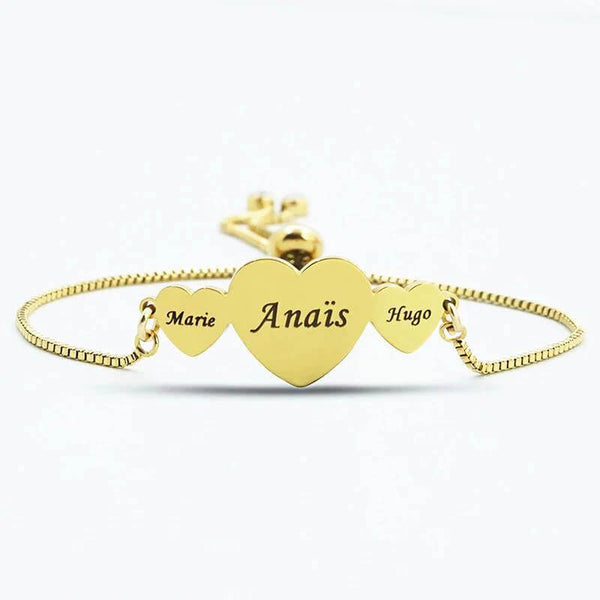 Personalised Golden Name Kids Bracelet – GIVA Jewellery