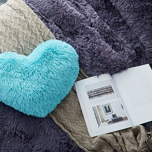 blue heart cushion