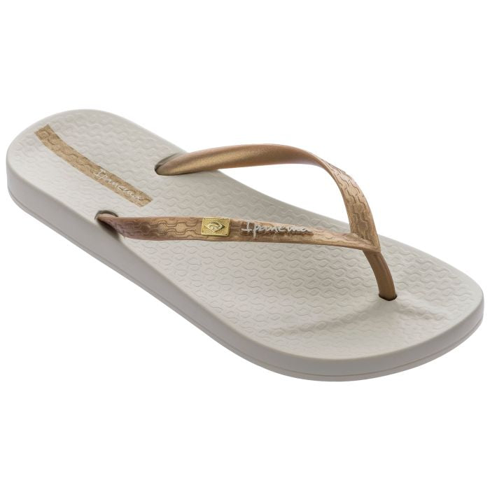 Ipanema Beach - Brazilian Ladies Flip Flops - Rose Gold, Coastal