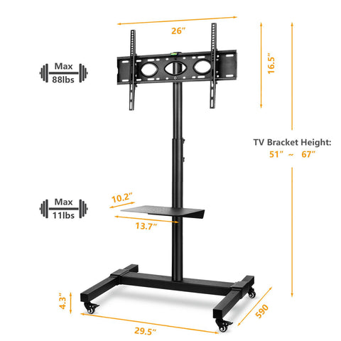 tv stand on wheels for sale