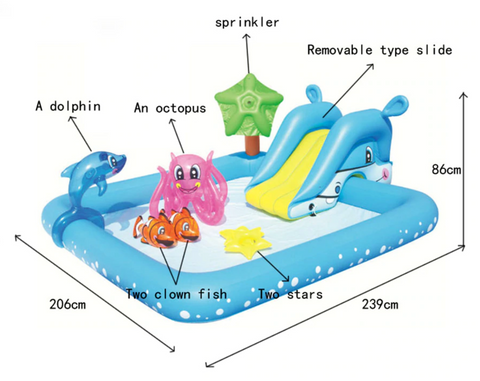 kids inflatable water slide