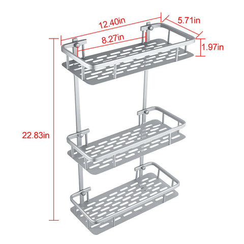 wall mounted shower caddy