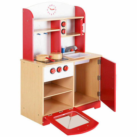 wooden play kitchen