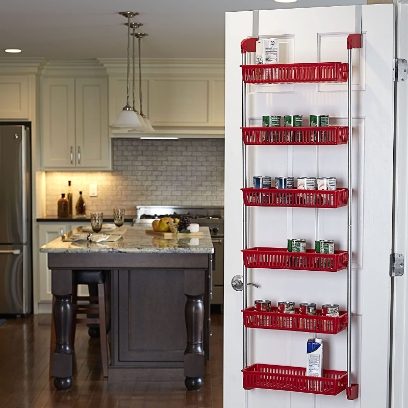 Luxurious Over The Door Kitchen Pantry Organizer Spice Storage Rack