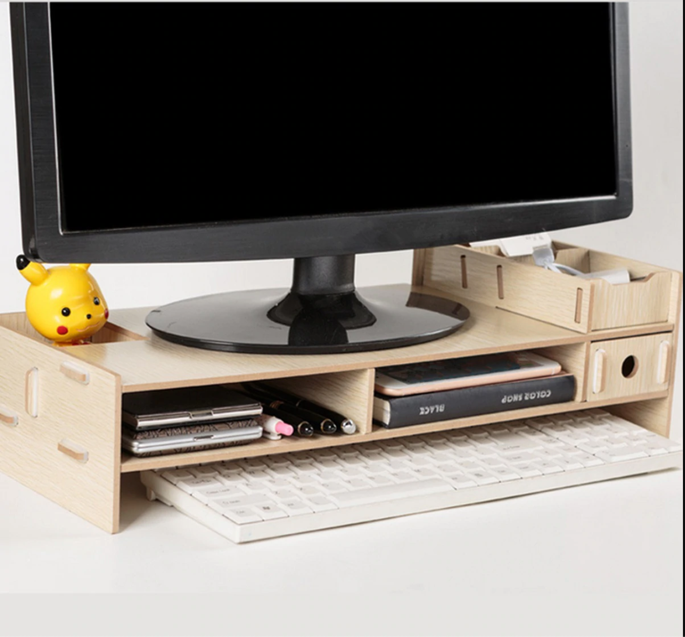 Computer Monitor Riser Mount Stand With Drawer Zincera