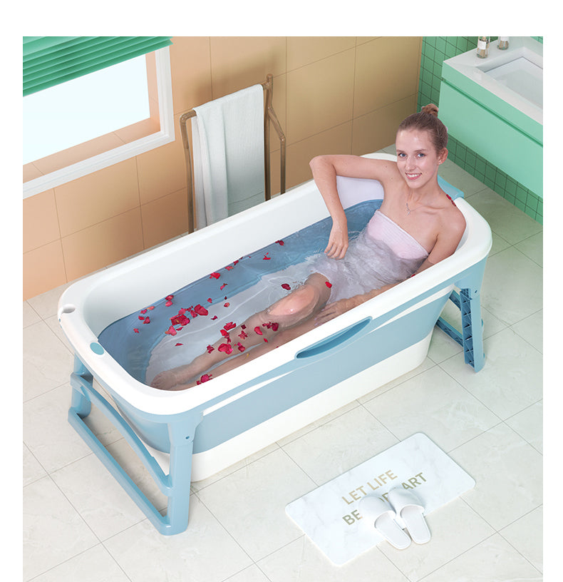 Extra Large Foldable Stand Alone Bathtub For Adults Zincera 