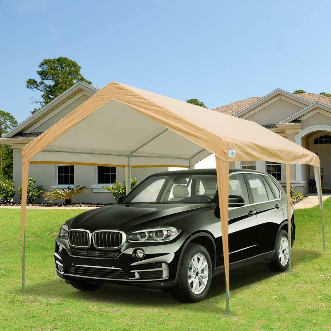 Portable Heavy Duty Carport Garage Canopy Tent 10' x 20' Zincera