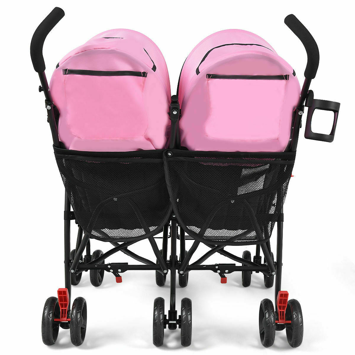 Large Lightweight Easy Rolling Double Side By Side Baby Stroller– Zincera