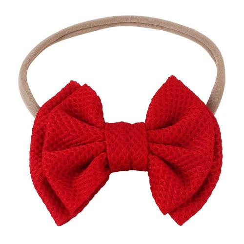 red bow headband baby