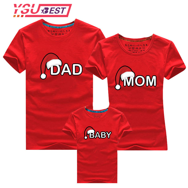 daddy mommy and baby matching shirts