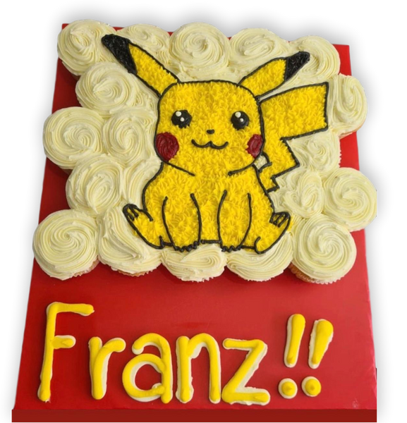 Pastel de Quecos con Dibujo Pikachu – En Casa Mty