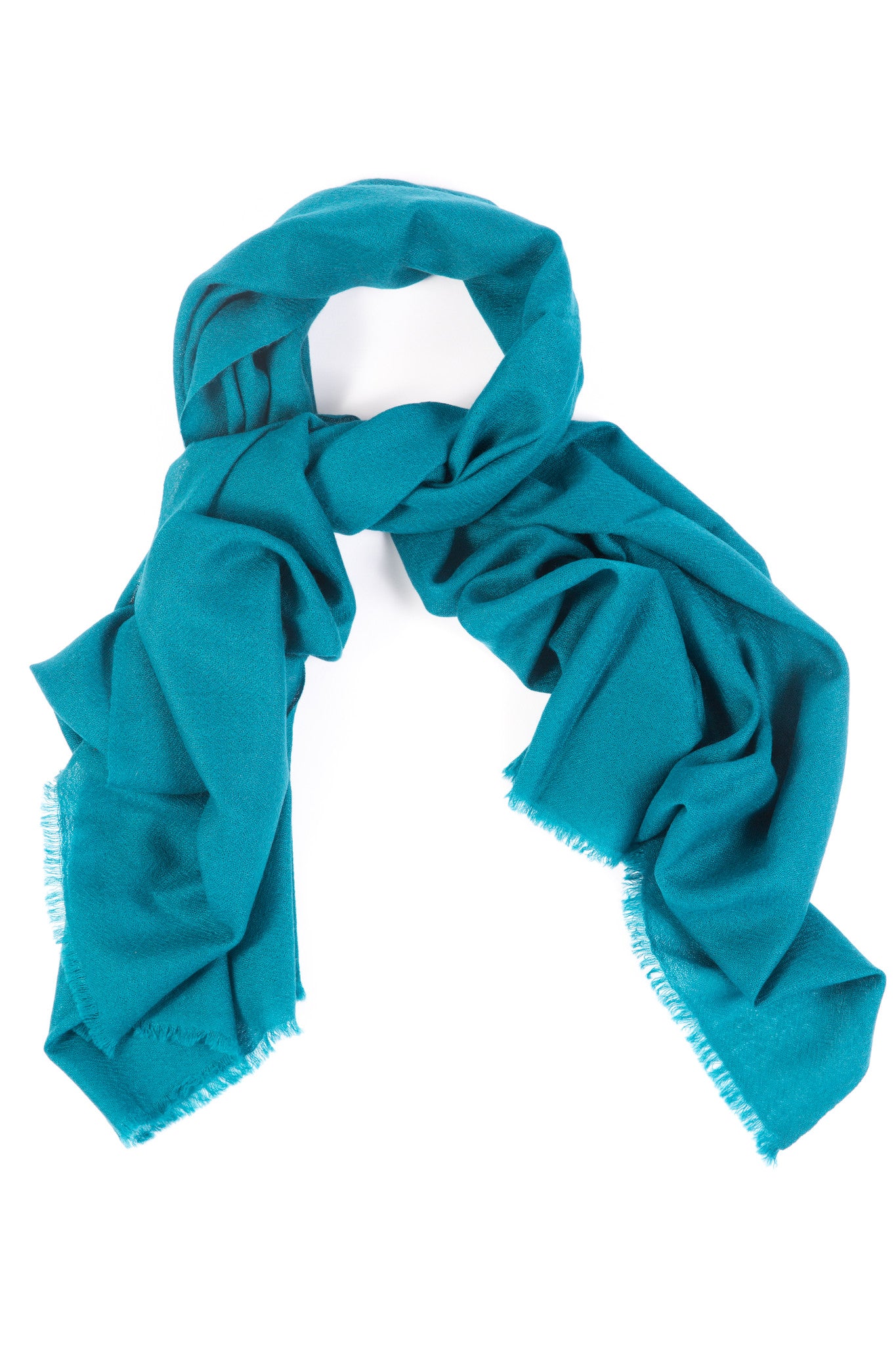 teal cashmere scarf