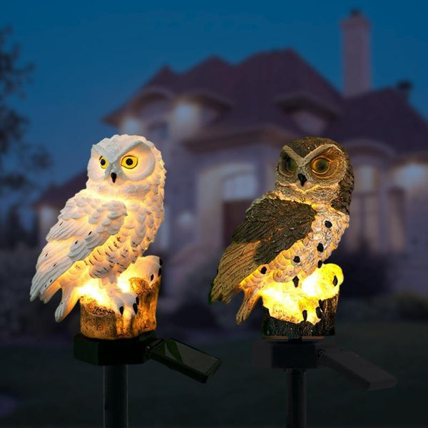 2 Solar OWL LED Lamps