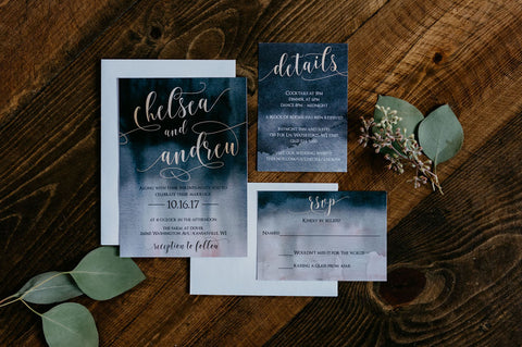 Blue Wedding Stationary