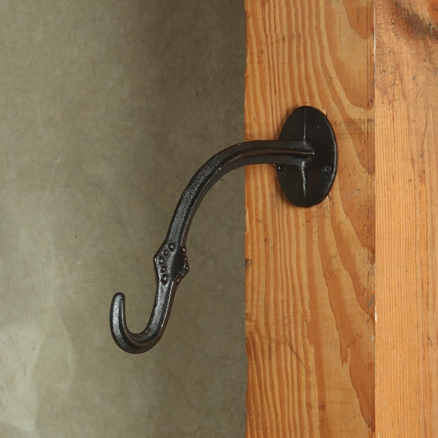 Large 6 Inch Cast Iron Black Metal Wall Hook - Set of 2 2046-2 – Moveable  Home