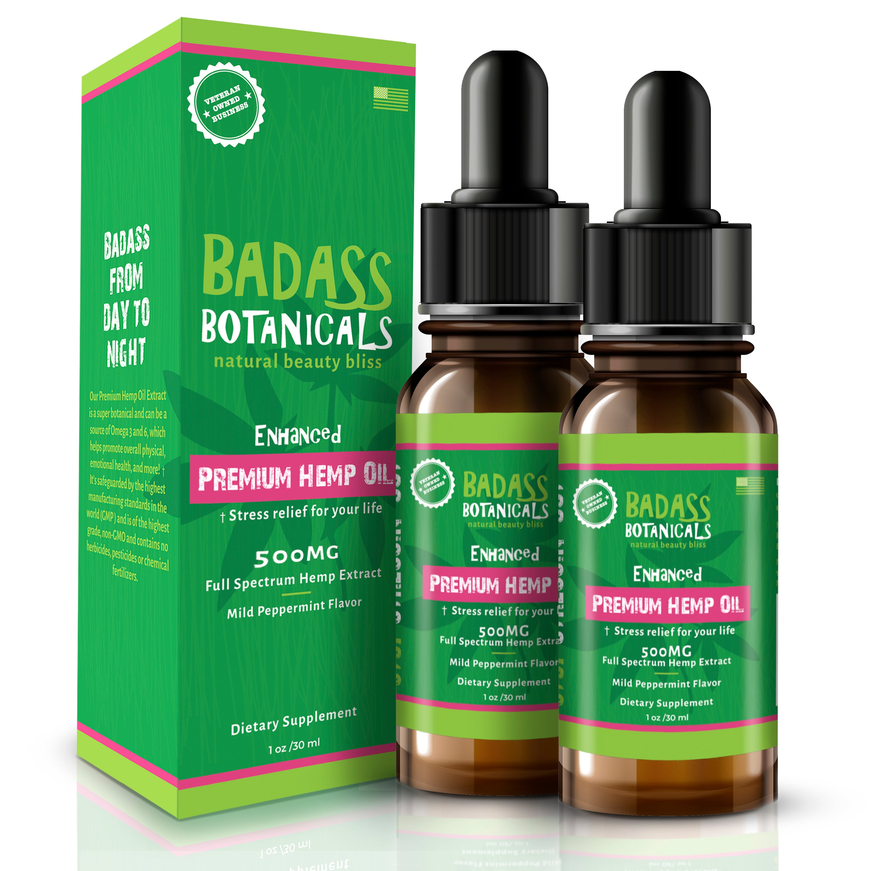 Buy CBD Oil 500 mg | Badass Botanicals